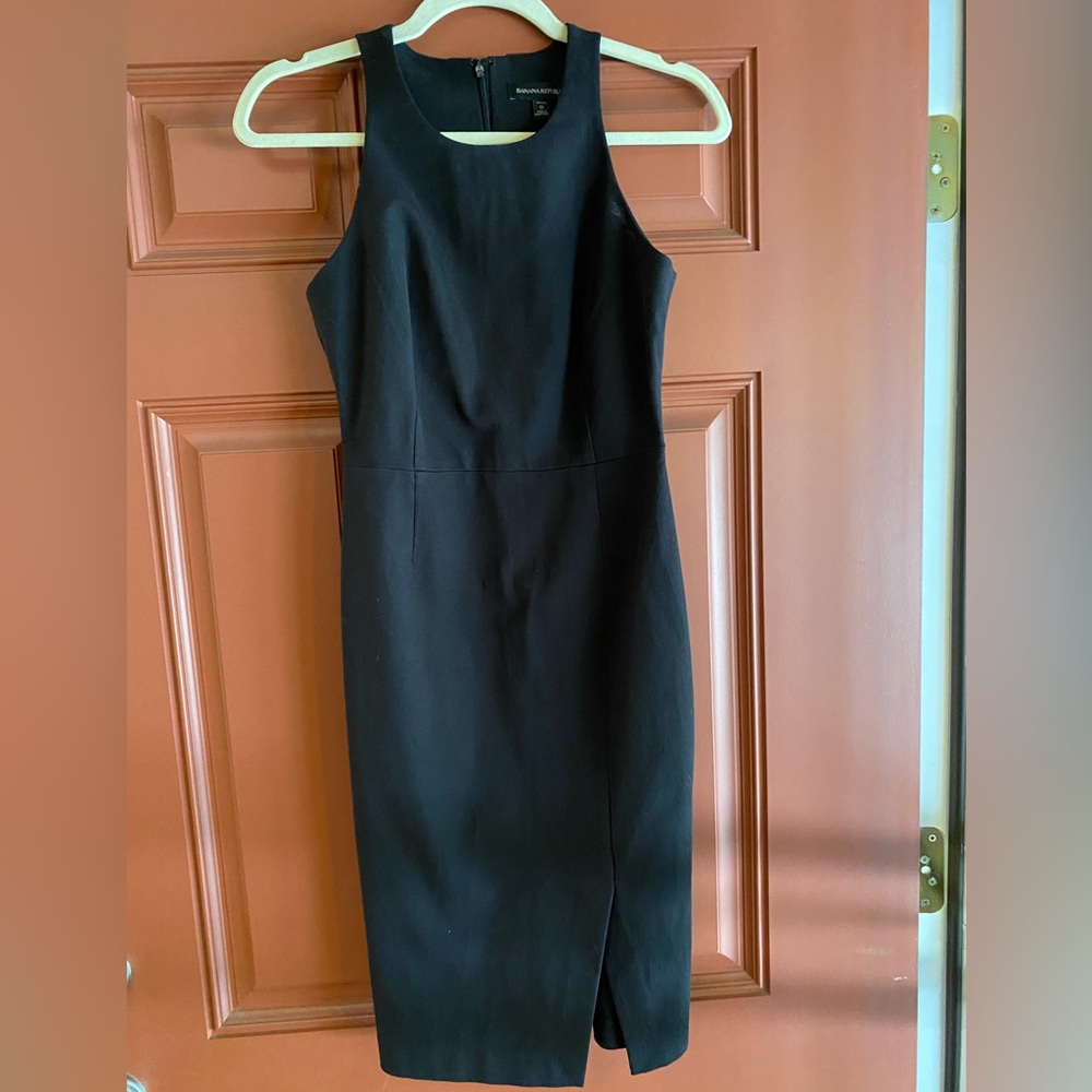 Banana Republic Black Midi Dress